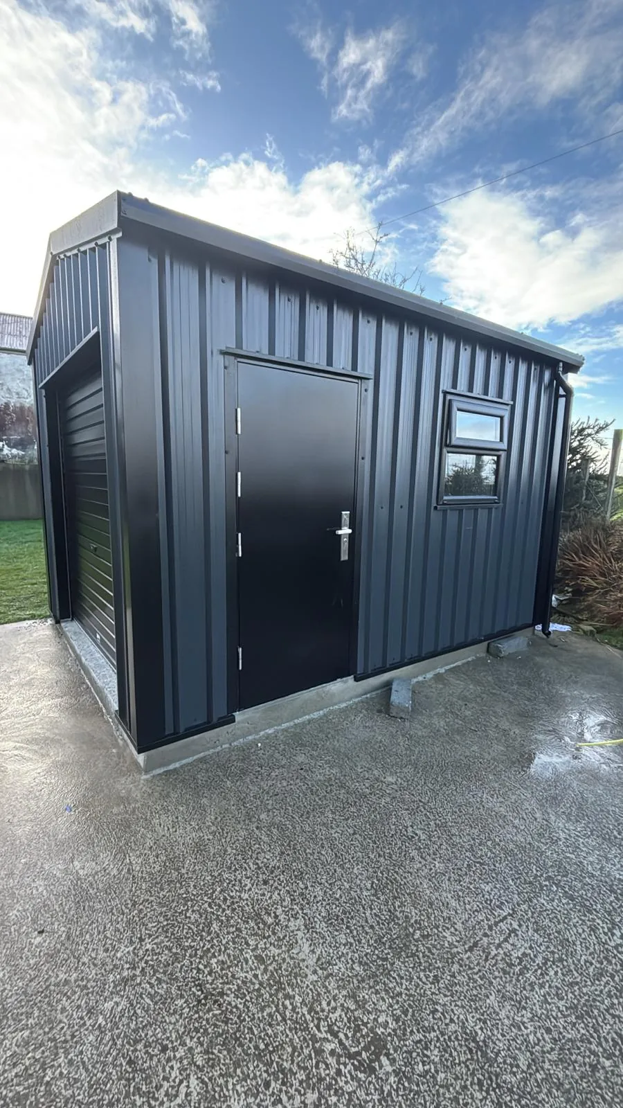 Modern Black Garden Shed
